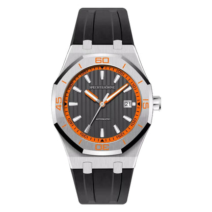 Specht & Sohne New 40mm Men Automatic Mechanical Watches Men Luxury Stainless Steel Watch Rubber Relogio Masculino Waterproof