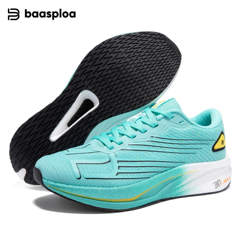 Baasploa Women Carbon Plate Running Shoes Outdoor Professional Cushioning Jogging Sneakers Female Casual Breathable Sports Shoes
