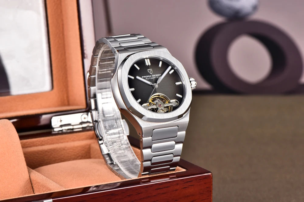 2026 New PAGANI DESIGN Skeleton Tourbillon Men's Watches Top Luxury Automatic Watch For Men Sporty elegant Mechanical Wristwatch