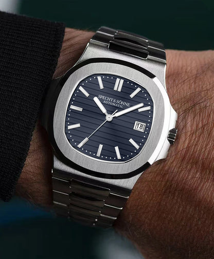 Specht&Sohne New Men's Watch Luxury Blue Sapphire Glass Japan Miyota 8215 Automatic Mechanical Stainless Steel Relogio Masculino