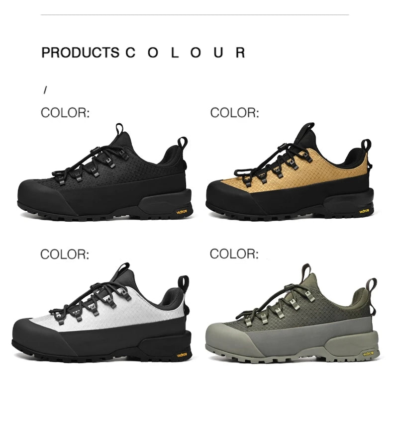 2025 New Hiking Shoes Non-Slip Grip Men's Spring Fall Outdoor Casual Sports Shoes Breathable Comfortable Durable Leisure Sneakers