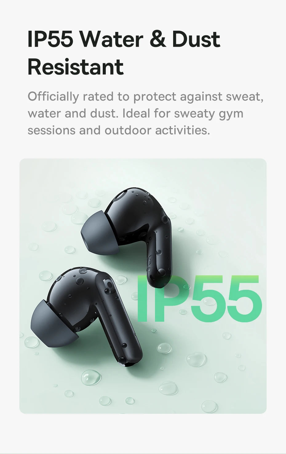 Baseus Bass EP10 NC True Wireless Earbuds Bluetooth 6.0 – ANC Noise Cancelling Earbuds with 4-Mic AI Clear Calls & 41H Playtime