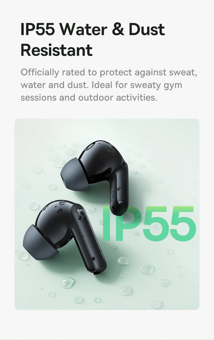 Baseus Bass EP10 NC True Wireless Earbuds Bluetooth 6.0 – ANC Noise Cancelling Earbuds with 4-Mic AI Clear Calls & 41H Playtime