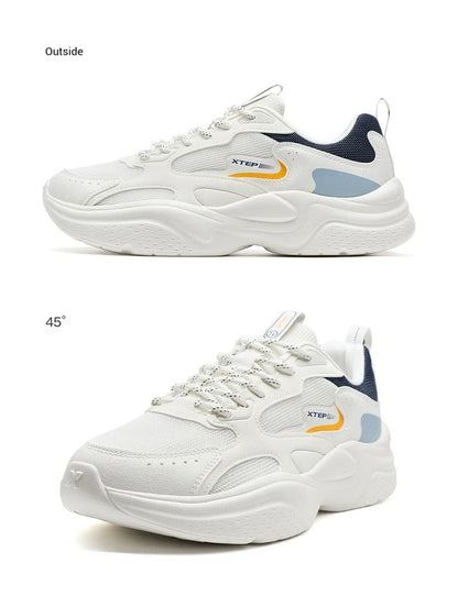Xtep Casual Shoes For Men Summer New Mesh Breathable Thick Sole Heightened Lightweight Youth Fashion Sports Shoes 875319320001