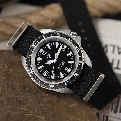 Watchdives WD1980 V3 38mm Men Watch Vintage VH31 Ronda 515 Sweep Seconds Quartz Movement Watches Luminous Sapphire Wristwatch