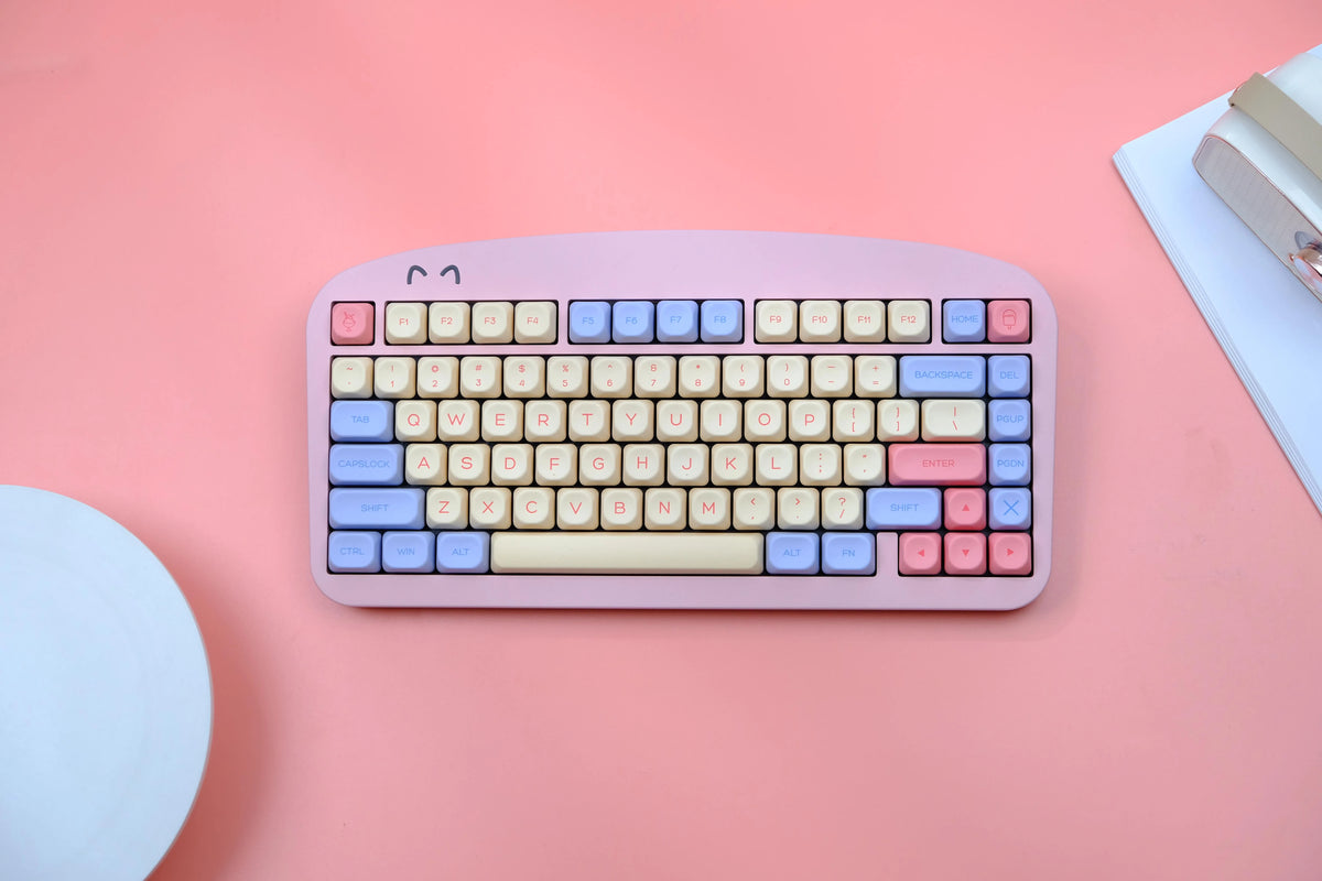 141 keys Marshmallow KOA Keycap PBT DYE Sublimation MOA Keycaps ISO 7U Japanese Korean Russian Key Caps For Mechanical Keyboard