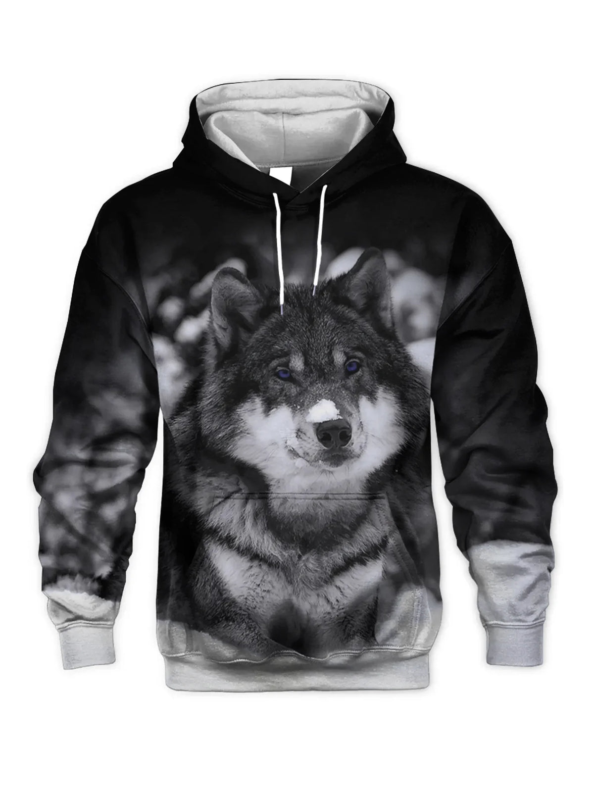 Fashion Animal Men's Hoodie Wolf 3D Print Fall Sweatshirt Hoodie Street Casual Sweatshirt Y2K Men's Oversized Unisex Clothing