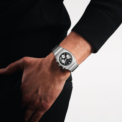 Horloge voor mannen in roestvrij staal Case Shape: Round Case