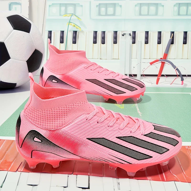 New Men Soccer Shoes Adult Non-Slip Football Boots Cleats Boys Ultralight Sport Sport Outdoor Comfortable Training Match Grass