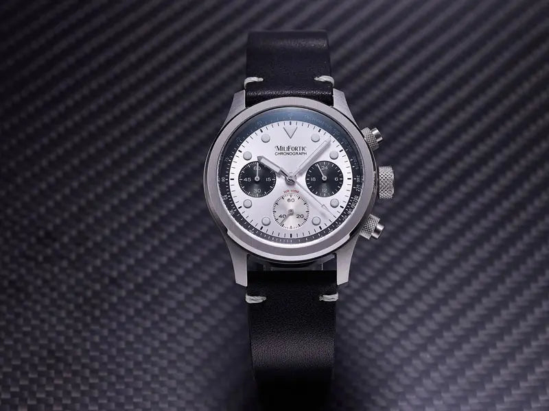 Milifortic 39MM Fashion Chronograph Watch Man R086 Retro C3Luminous Stainless Steel Waterproof 100M VK63 Quartz Watches For Man
