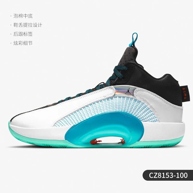 Nike genuine Air Jordan 35 Unisex Basketball Shoes CZ8153-100