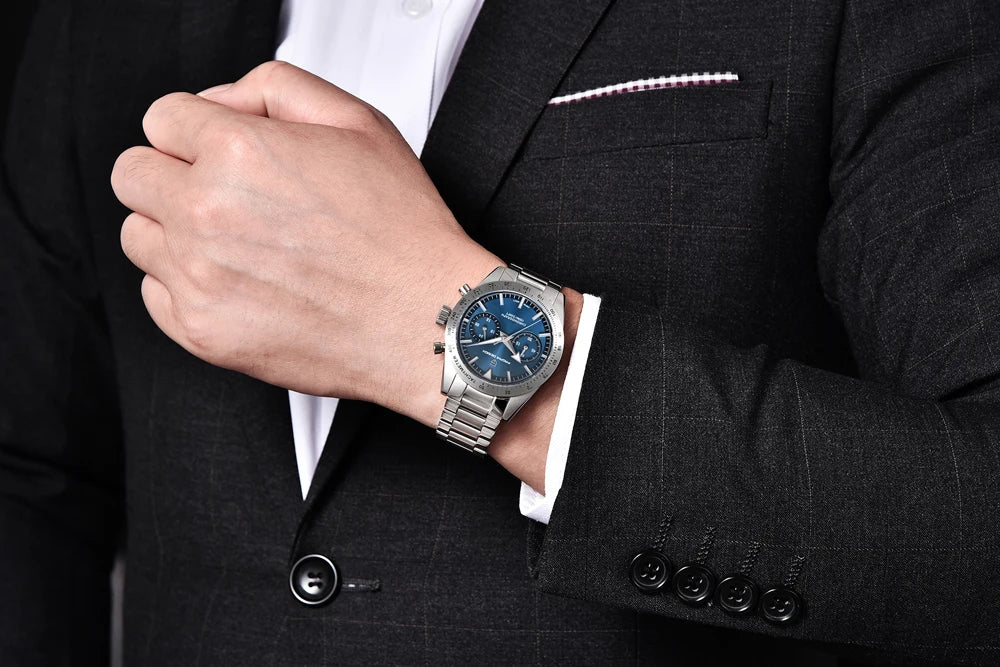 2026 New PAGANI DESIGN Retro Mens Watches Moon Quartz Watch For Men Speed Sports Chronograph AR Sapphire VK64 Clock Reloj Hombre
