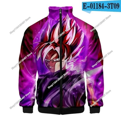 Anime Goku Dragon Ball Jacket Men Women Harajuku Hip Hop Japanese Zip Up Hoodies Goku Clothes Stand Collar Sweatshirt, produit gaming premium Fraquane