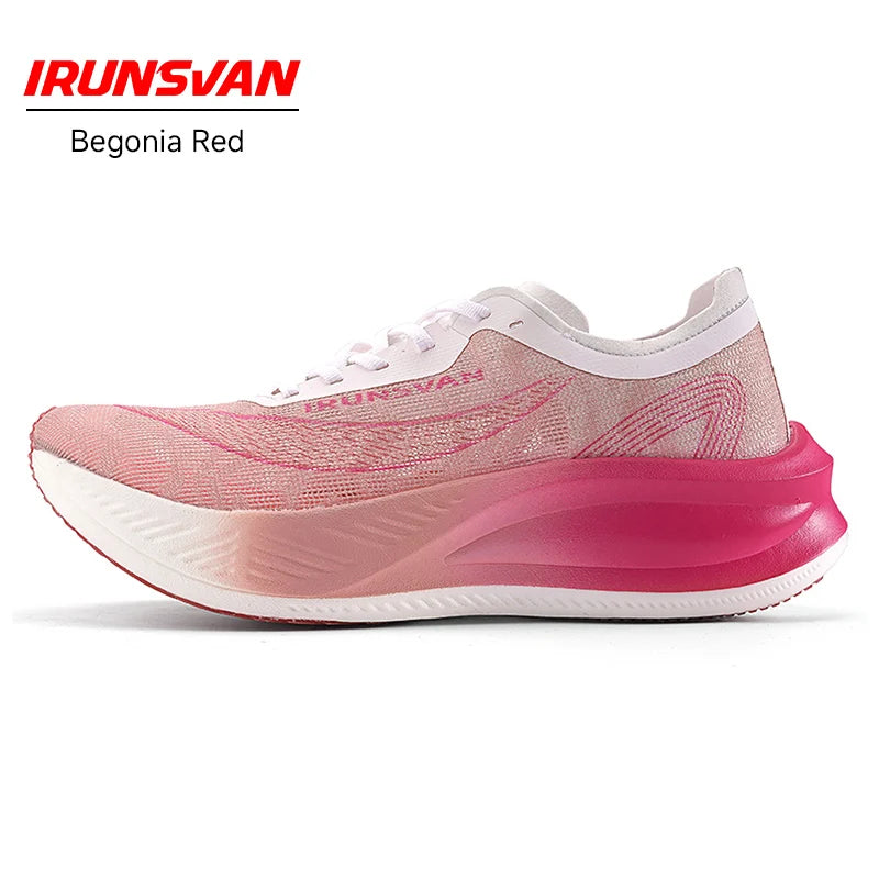 IRUNSVAN carbon plate marathon running shoes professional stable support shock absorption ultra light rebound sports shoes