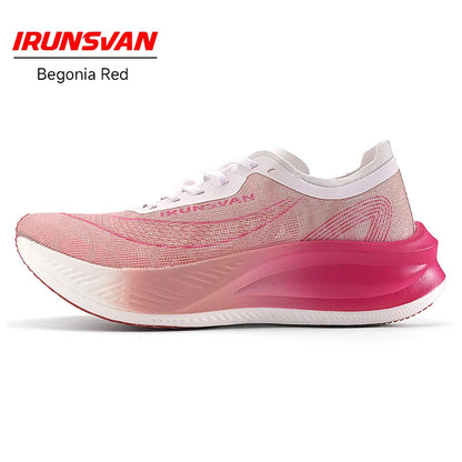 IRUNSVAN carbon plate marathon running shoes professional stable support shock absorption ultra light rebound sports shoes