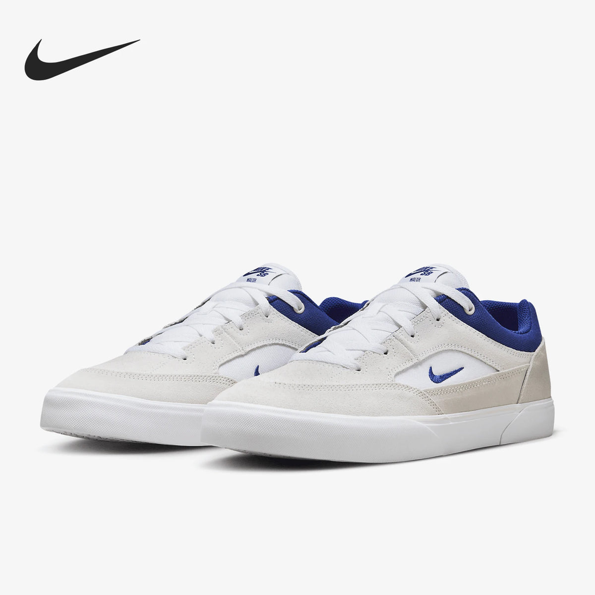 Nike Authentic SB Malor Men's Low-Top Lace-Up Wear-Resistant Sports Sneakers FV6064-100
