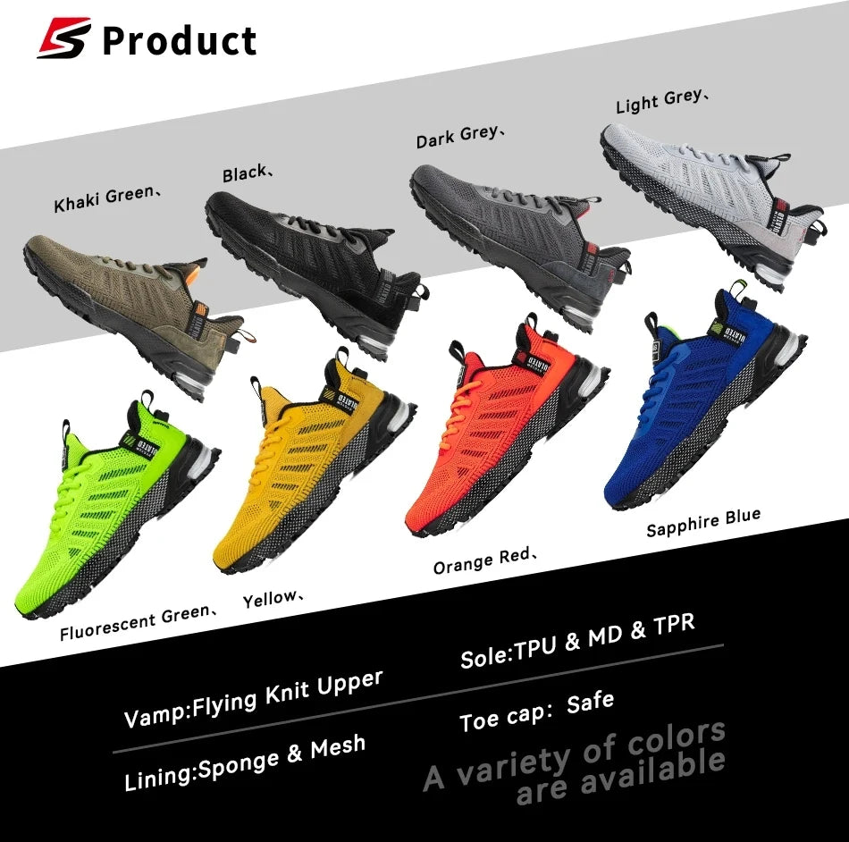 Profesionální běžecké boty Baasploa pro muže – lehké pánské designové síťované tenisky se šněrováním pro venkovní sporty a tenis