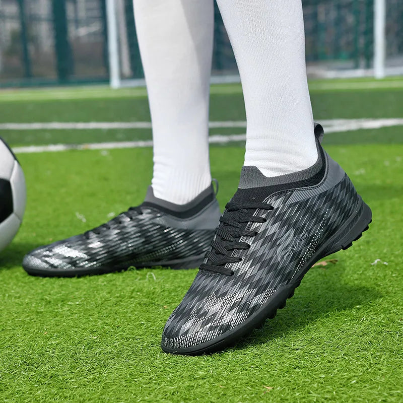 New Men High-quality Soccer Shoes Cleats Match Indoor Hot-selling Outdoor Football Boots Grass High-top Futsal Non-Slip Sneakers