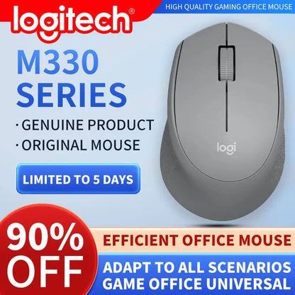 Logitech M330 Professional Office Mouse, Compact, Quiet, Convenient to Carry, Comfortable to Touch, Specifically Designed