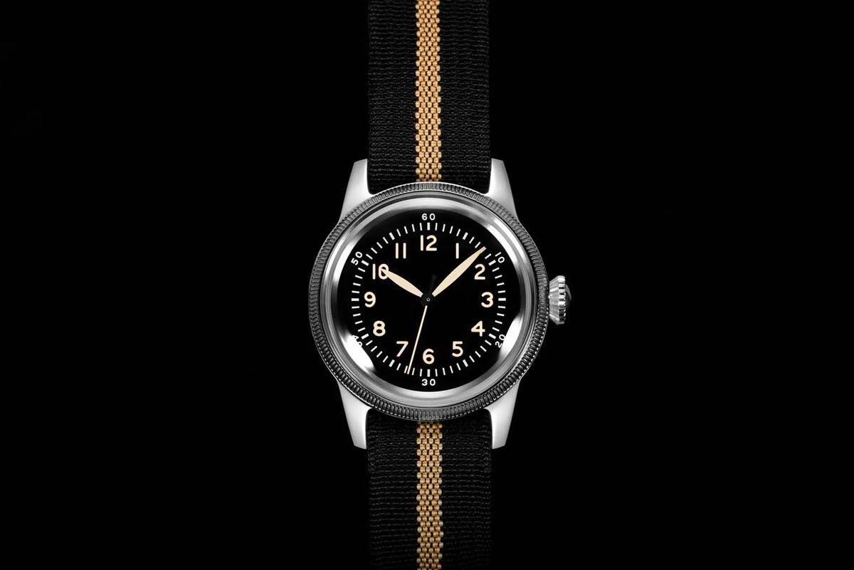 RDUNAE RA05 Vintage Military Watch 2035 Movement Quartz K1 Mineral Glass Crystal Stainless Steel Luminous Waterproof Men Watches