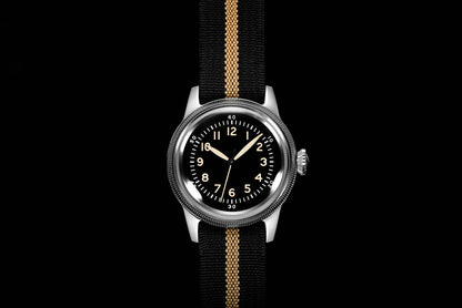 RDUNAE RA05 Vintage Military Watch 2035 Movement Quartz K1 Mineral Glass Crystal Stainless Steel Luminous Waterproof Men Watches