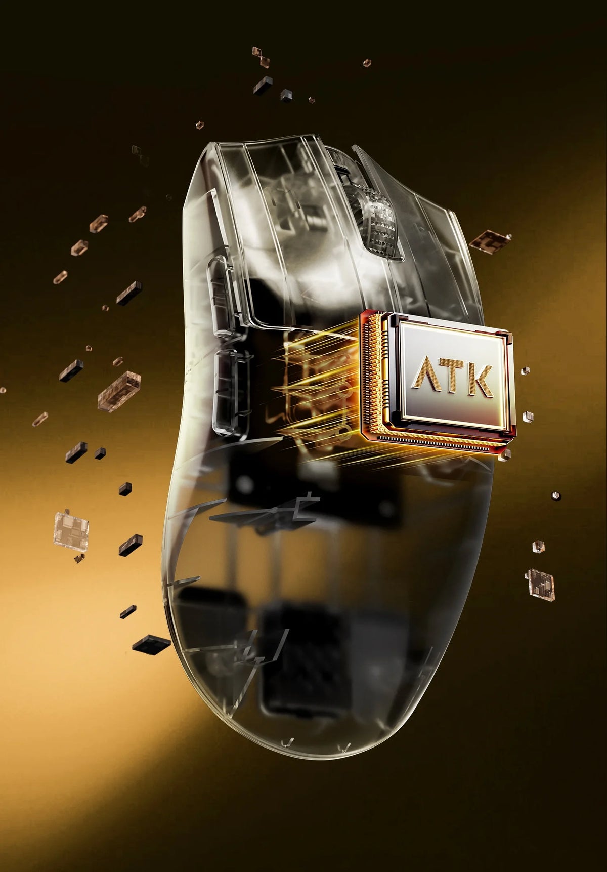 Ratón inalámbrico ATK X1 V2 Ultimate 2.0 PAW3950, ultraligero 54g, 750ips, latencia baja 0.163ms, 650ips, accesorio gamer nuevo para regalo