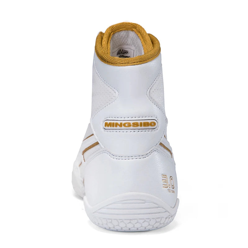 2026 Lightweight Wrestling Shoes For Men Professional Boxing Training Sneakers Large Size Black White Gym Outdoor Sports