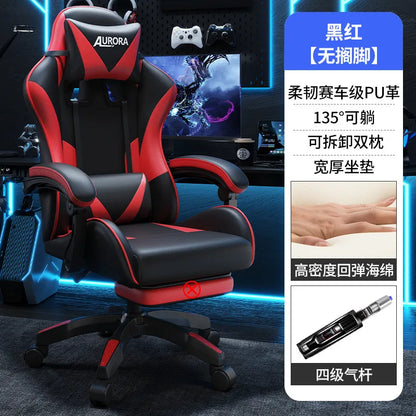 Modern Gaming Chair with Lumbar Support, High Back Reclining Computer Chair, Ergonomic Swivel Office Chair for Gaming, Work & Long Sitting