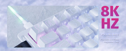 ATTACK SHARK X68 HE Rapid Trigger Mechanical Gaming Keyboard 60% Wired Hall Effect Keyboard with Adjustable Actuation, 8KHz Polling Rate & RGB Backlit