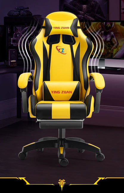 Ergonomic Gaming Chair for Computer Desk with Lumbar Support, High Back Mesh Reclining PC Chair, Adjustable Armrests for Office & Home