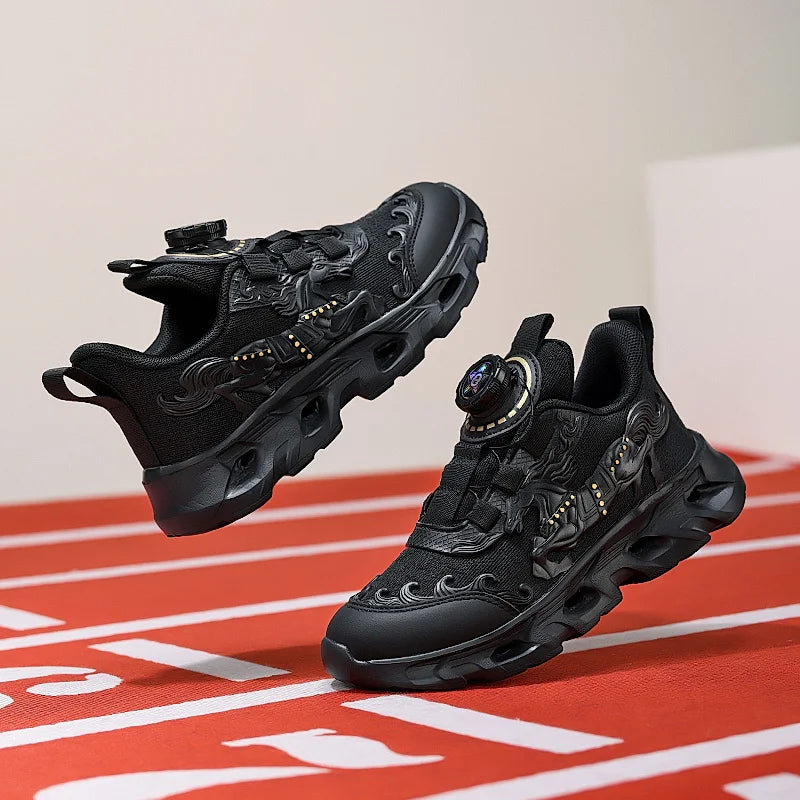 Childrens Sports Shoes Fashionable Mesh Campus Student Cushioning Training Shoes New Breathable Non Slip Daily Jogging Shoes