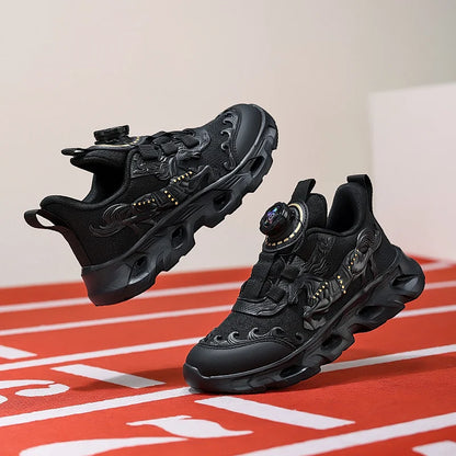 Childrens Sports Shoes Fashionable Mesh Campus Student Cushioning Training Shoes New Breathable Non Slip Daily Jogging Shoes