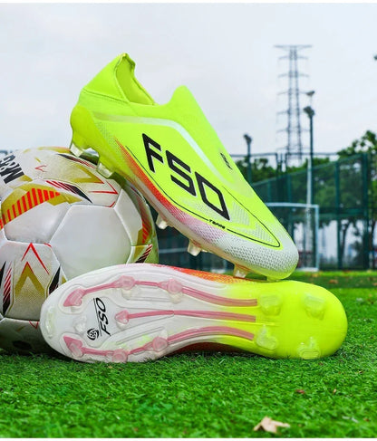 New Men Soccer Shoes Football Boots Non-Slip Boys Sneakers Hot-selling Grass Cleats High-quality Match Outdoor High-top Light