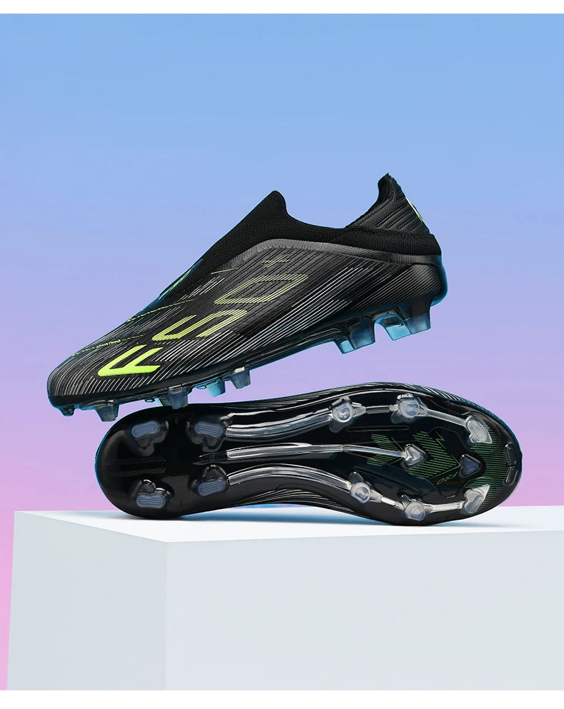 New Men's Football Boots Turf Comfortable Ultralight Soccer Shoes Non Slip Sport Fg Grass Cleats Futsal Indoor Adult Non-Slip