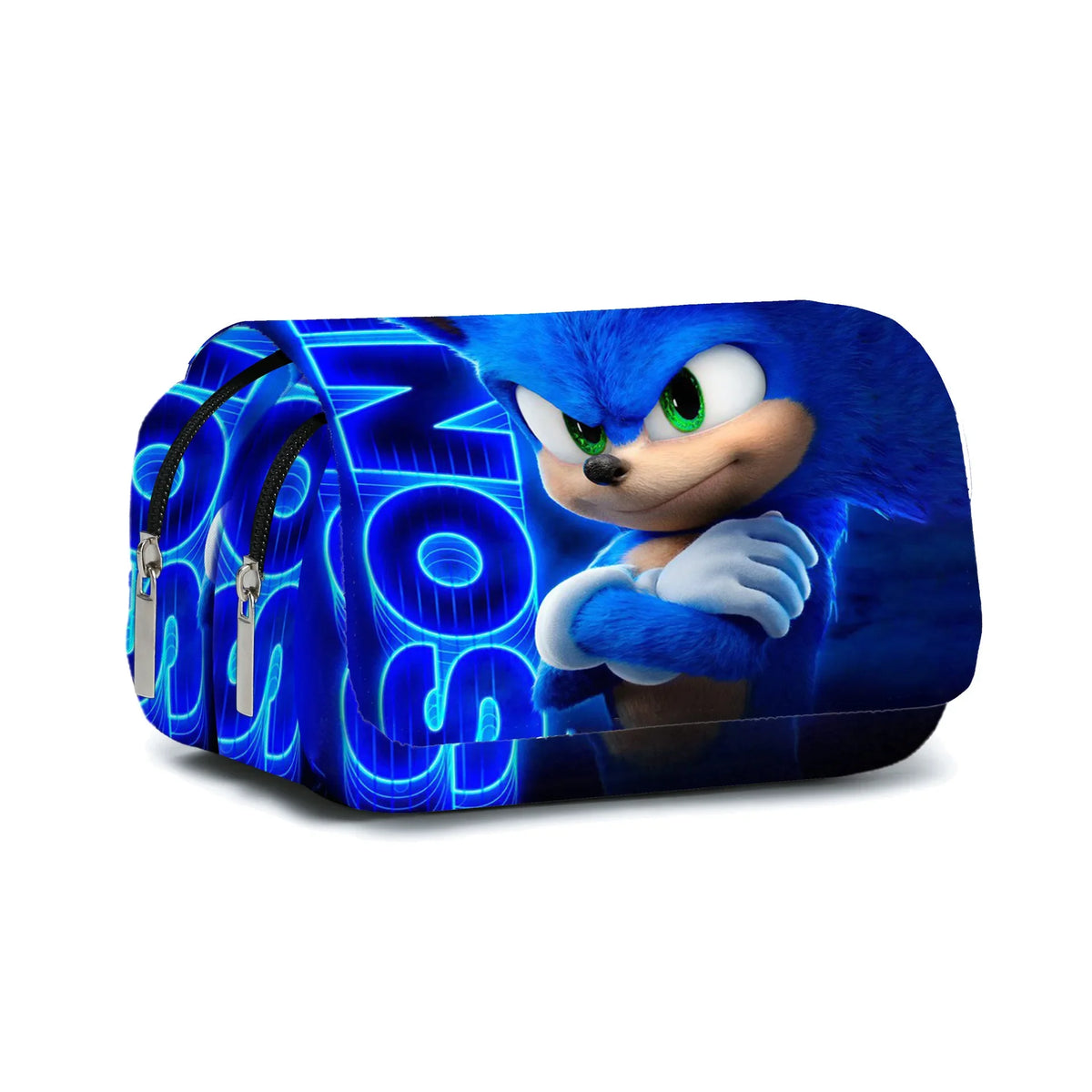Sonic The Hedgehog Double Pencil Case Stationery Bag Storage Pouch