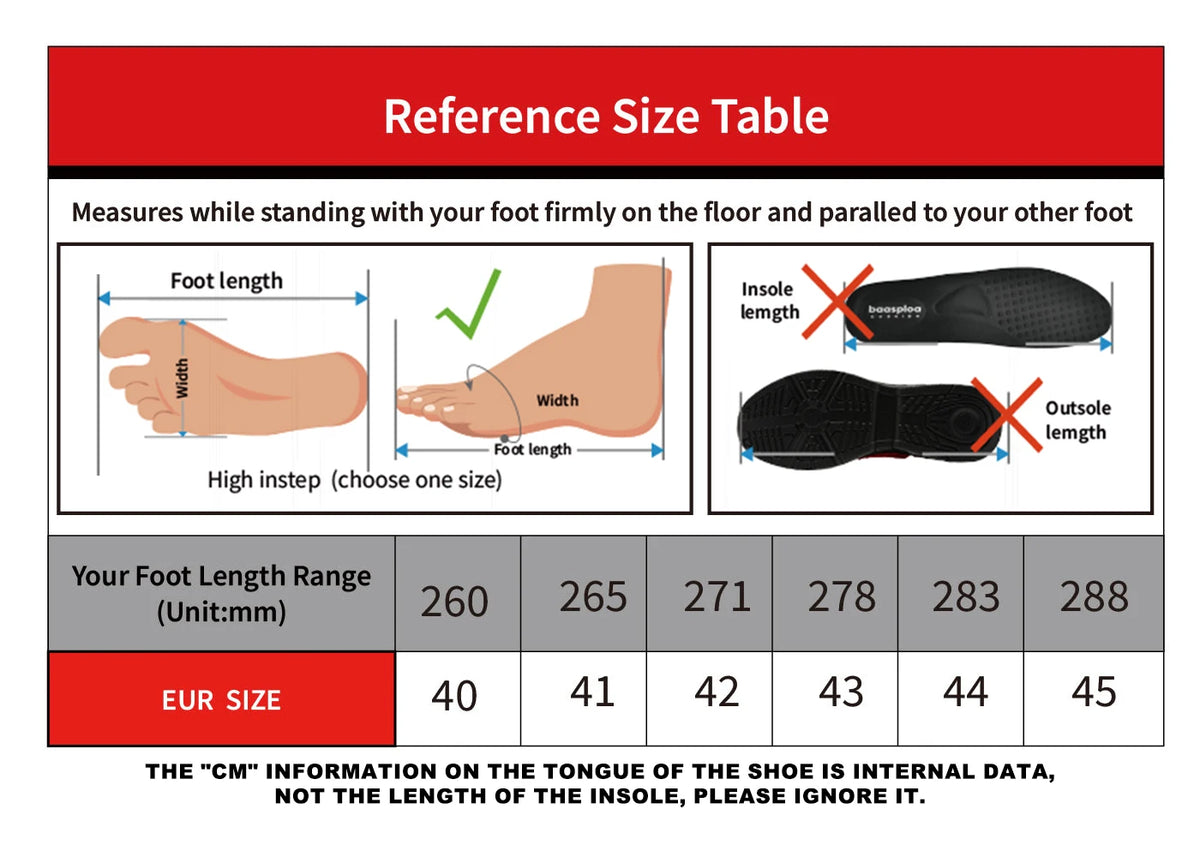 Baasploa New Men Running Shoes Outdoor Casual Lightweight Breathable Sneakers Male Cushioning Non-Slip Vintage Sports Shoes