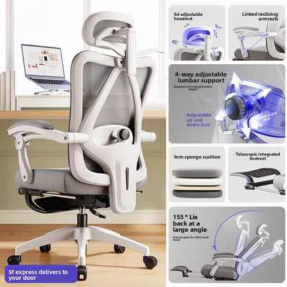 UVR Ergonomic Office Chair Adjustable Height Swivel Executive Chair with Armrest, Comfortable Gaming Desk Chair for Home Office & Work
