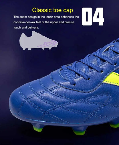KELME FG Soccer Shoes Original Cow-Skin Sneakers Men Professional Grass Non-Slip Sports Training  Football Boots  ZX80011018