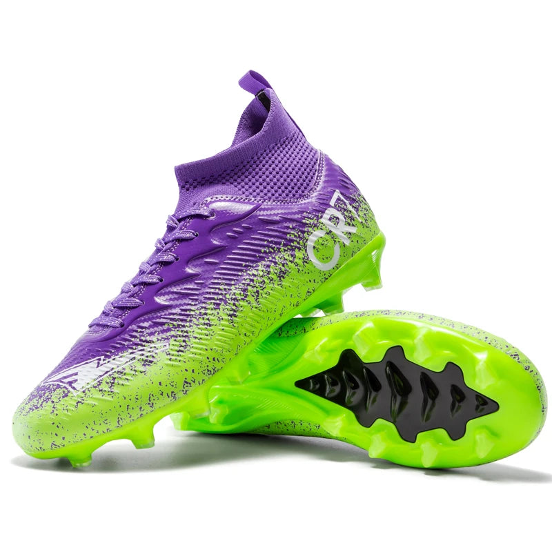 Autumn Hot Selling Shock-absorbing Adult Football Shoes Soft and Stable Sports Shoes Rebound Wrapped Lightweight Nail Shoes