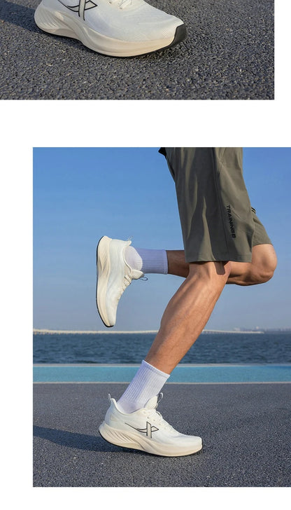 Xtep Light Wing 3 Running Shoes For Men 2025 Summer Fashion Cushion Shock Absorption Lightweight Advanced Sneakers 875219110034