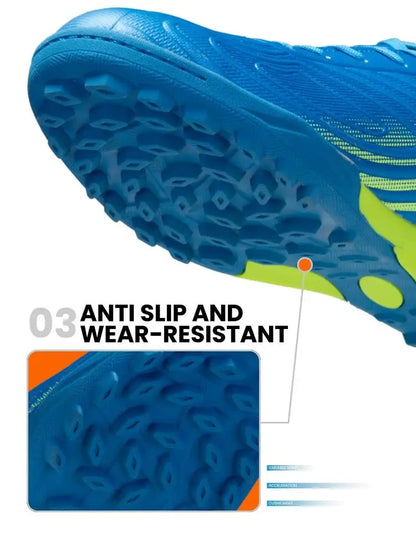 Baasploa Men Soccer Shoes Comfort Brand Lightweight Turf Training Professional Football Shoes Male Soft Sneakers Non-Slip