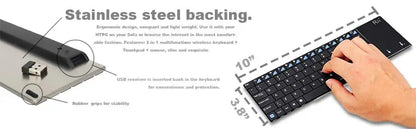 Russian Spanish English French Keyboard Wireless Rii K12+/i12+ Mini Keyboard With Touchpad Mouse For Android Laptop PC TV Box