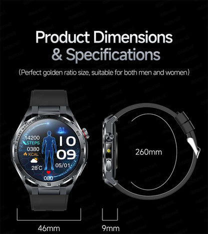 Smart Watch Men High-end Health Blood pressureblood oxygen lipids Uric acid Sapphire Smart watches Ai GPT Custom dial ECG 2026