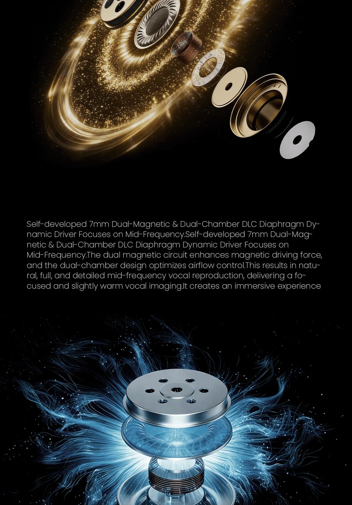 EPZ P40 PZT Ceramic HiFi In-Ear Headphones 2DD+1Planar Hybrid Drivers, EPZ P40 Ceramic Earphones with Silver-Plated Cable, 4.4mm/3.5mm Audiophile IEM