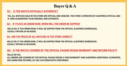 PAGANI DESIGN 2026 New 32MM Women's Wristwatch Elegant Luxury Quartz Watch For Women Fashion Waterproof Watches Sapphire Clock