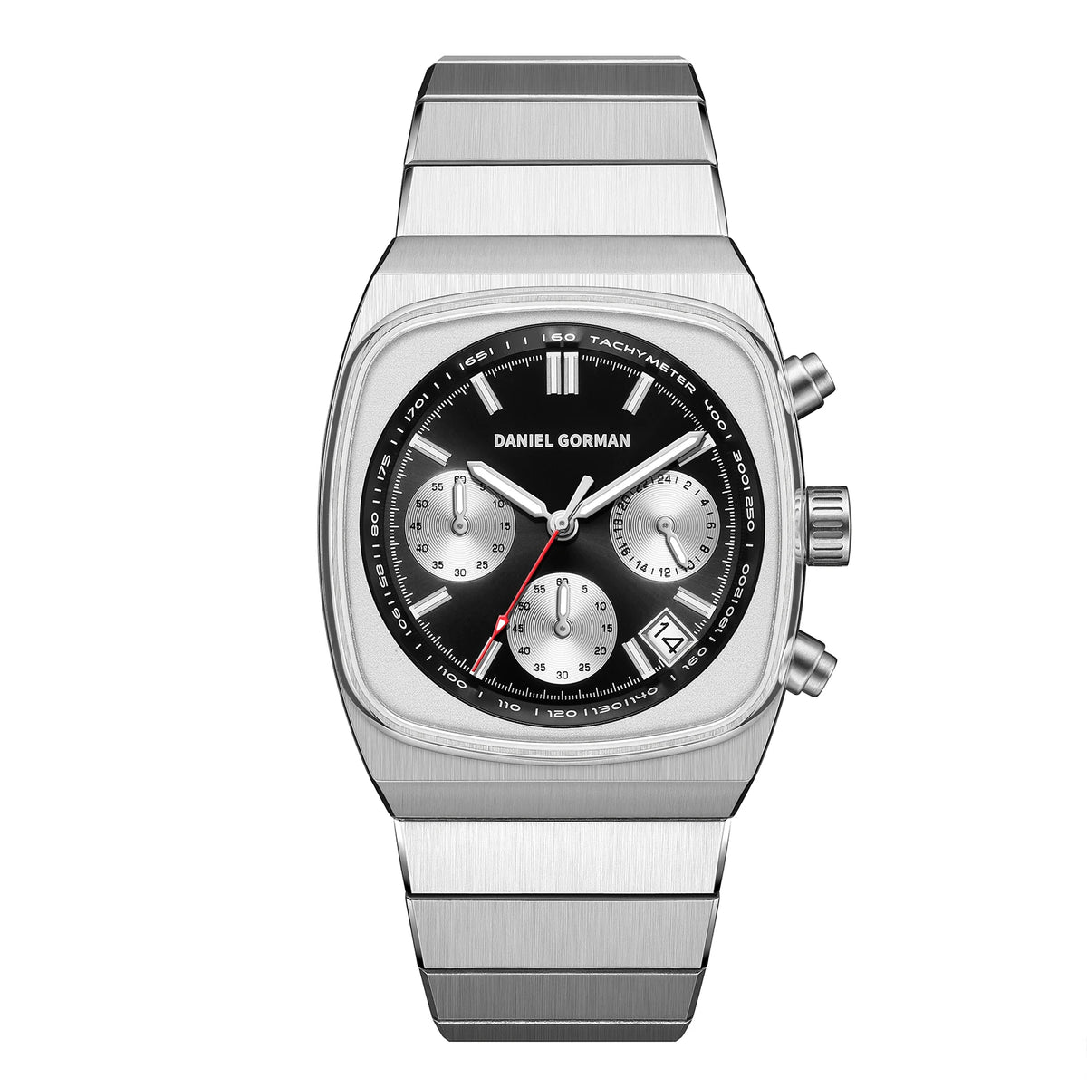 Horloge voor mannen in roestvrij staal Case Shape: Round Case