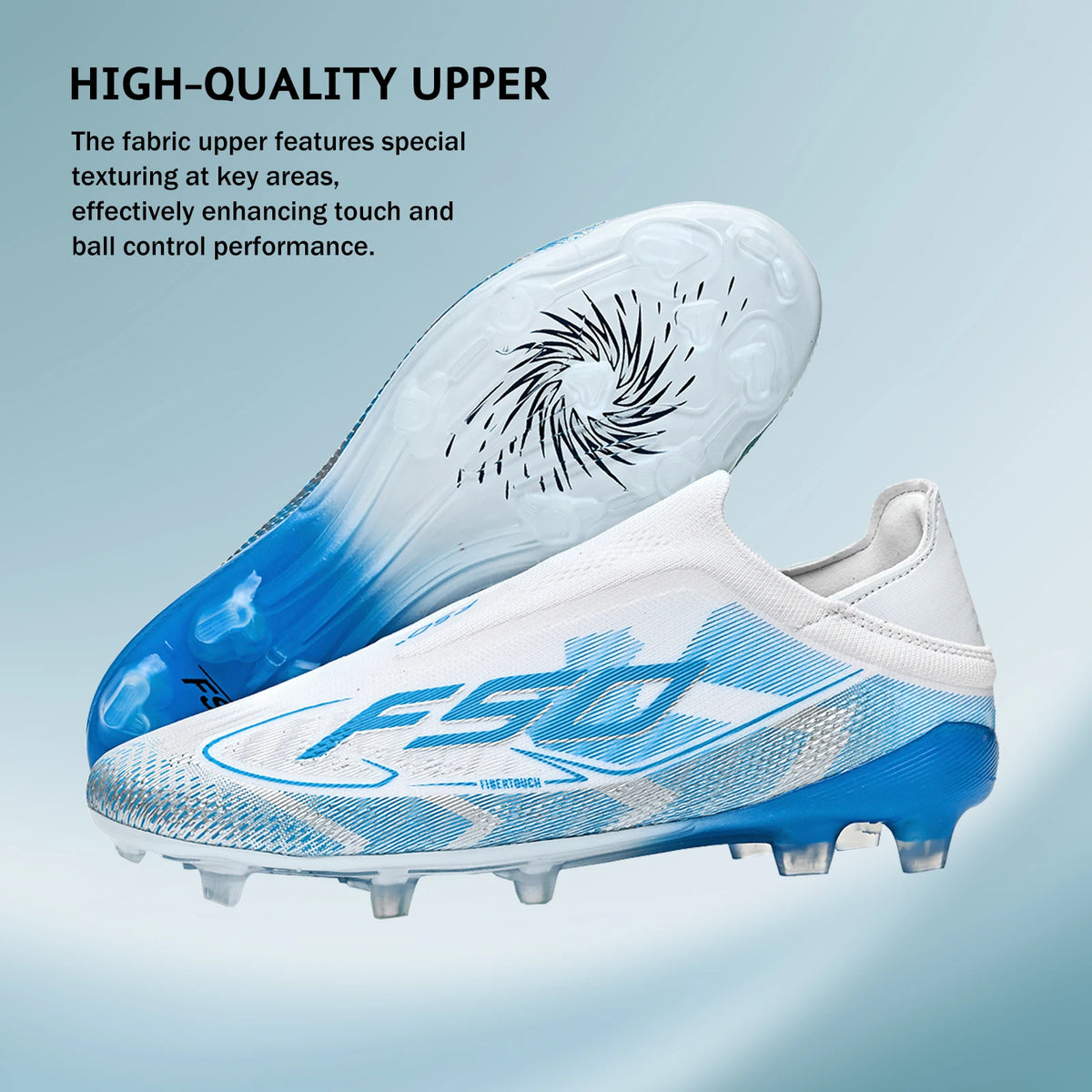 AG/FG Soccer Cleats for Men Women Kids Youth PU Fabric Upper TPU Sole Non-Slip Wear-Resistant for Natural Grass Sports Pitch Training