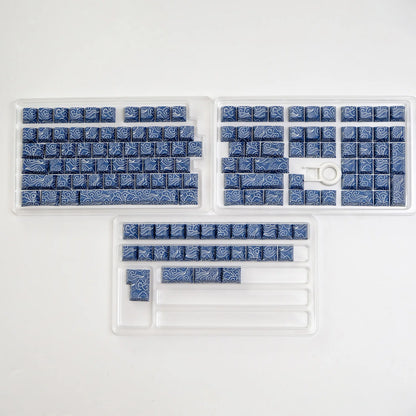 KYOMOT 135 Keys PBT Side Print Keycap Double Shot Cherry Profile Shine Through Keycaps for MX Switch Games Mechanical Keyboard