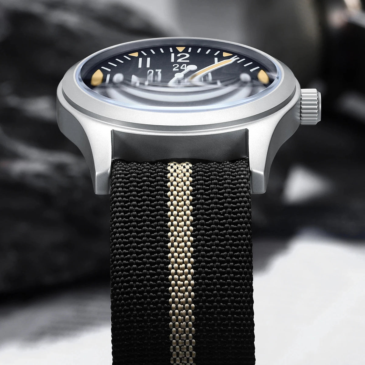 MILITREK 2026 New Military Retro Men'S VH31 Quartz Watch 37mm Sapphire Stainlesssteel 100m Waterproof C3 Luminous Reloj Hombre