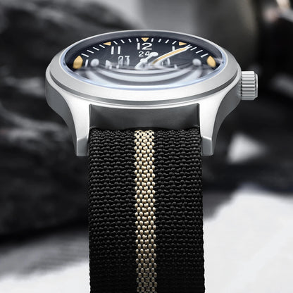 MILITREK 2026 New Military Retro Men'S VH31 Quartz Watch 37mm Sapphire Stainlesssteel 100m Waterproof C3 Luminous Reloj Hombre